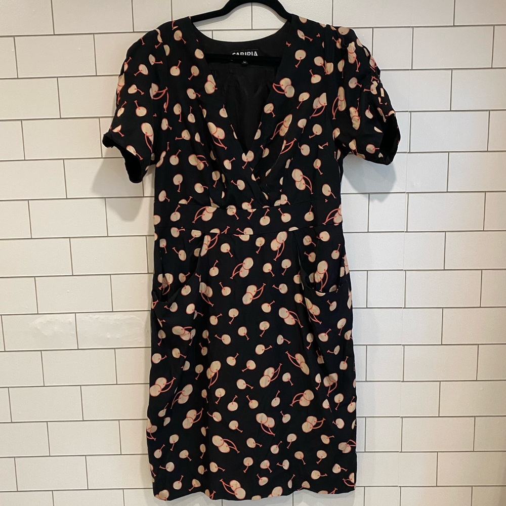 cherry print dress